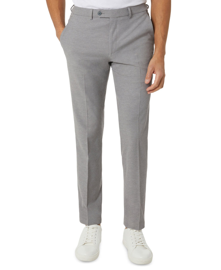 Michael Kors Mens Modern-Fit Stretch Solid Suit Pants