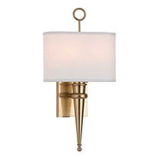 Hudson Valley Lighting 8300-AGB Harmony Wall Sconce, Aged Brass