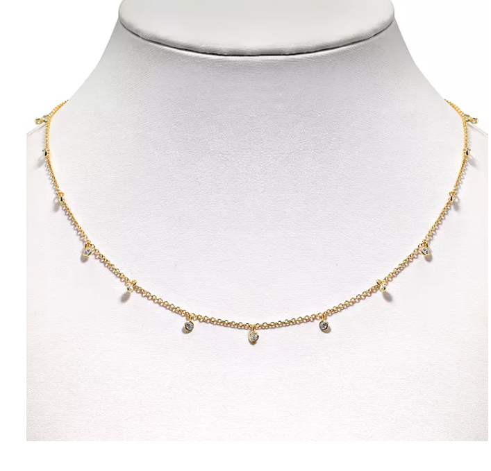 Giani Bernini Cubic Zirconia Necklace in 18k Gold-Plated Sterling Silver