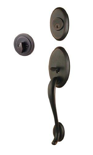 Sure-Loc AN507 11P Elegant Series Aspen Handleset, Vintage Bronze