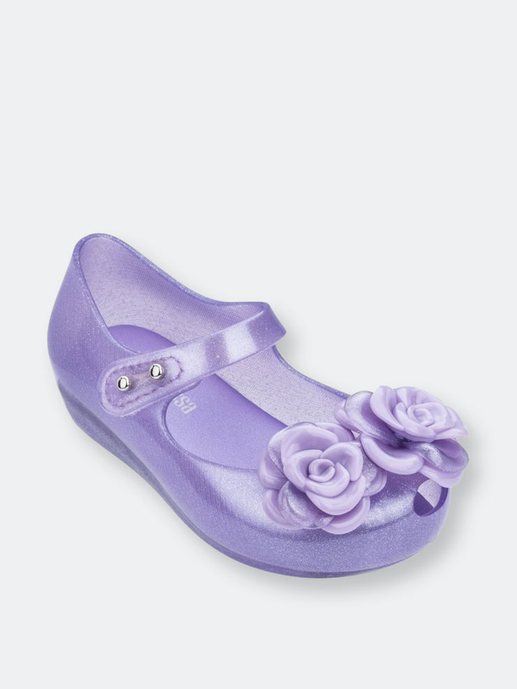Mini Melissa Purple Flower Detail Sandal – 10