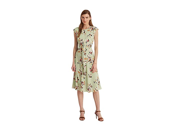 Lauren Ralph Lauren Floral Bubble Crepe Dress