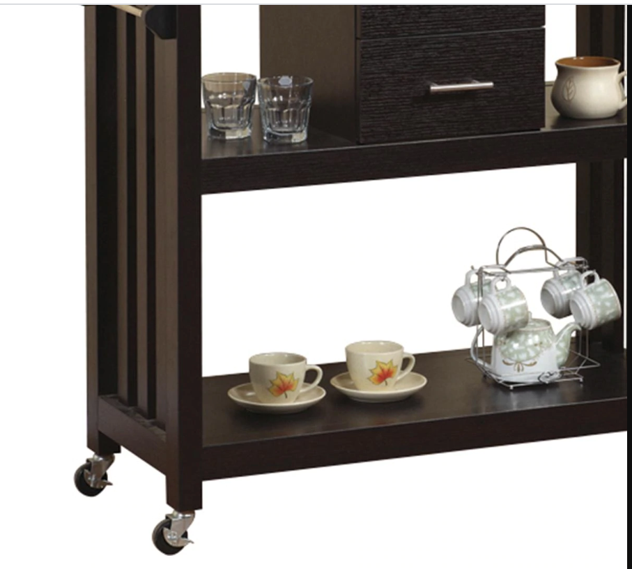 Global Movement Kitchen Cart in Red Cocoa