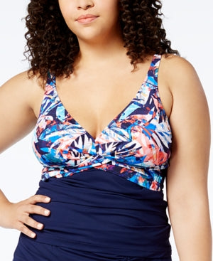 Profile by Gottex Women’s Plus Size Tahiti Tankini Top Swimsuit, Size 24 W