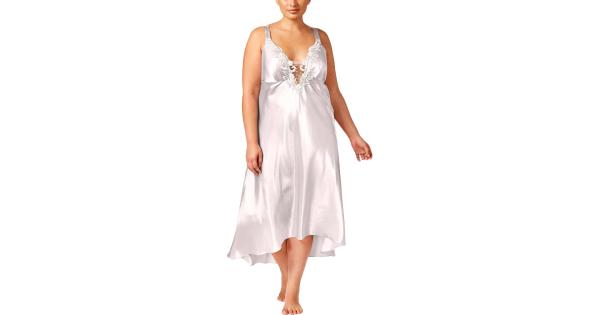 Flora by Flora Nikrooz Plus Size Satin Stella Nightgown, Various Colors