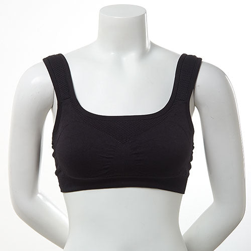 Jockey Womens Hi-Impact Seam Free Sport Bra, Deep Black, Small