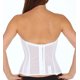 Carnival Bras: Satin Full Coverage Bustier 424, Womens, Size: 34 Ddd, White