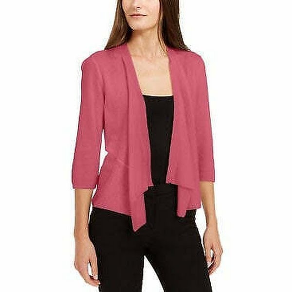 Alfani Draped Open-Front Cardigan