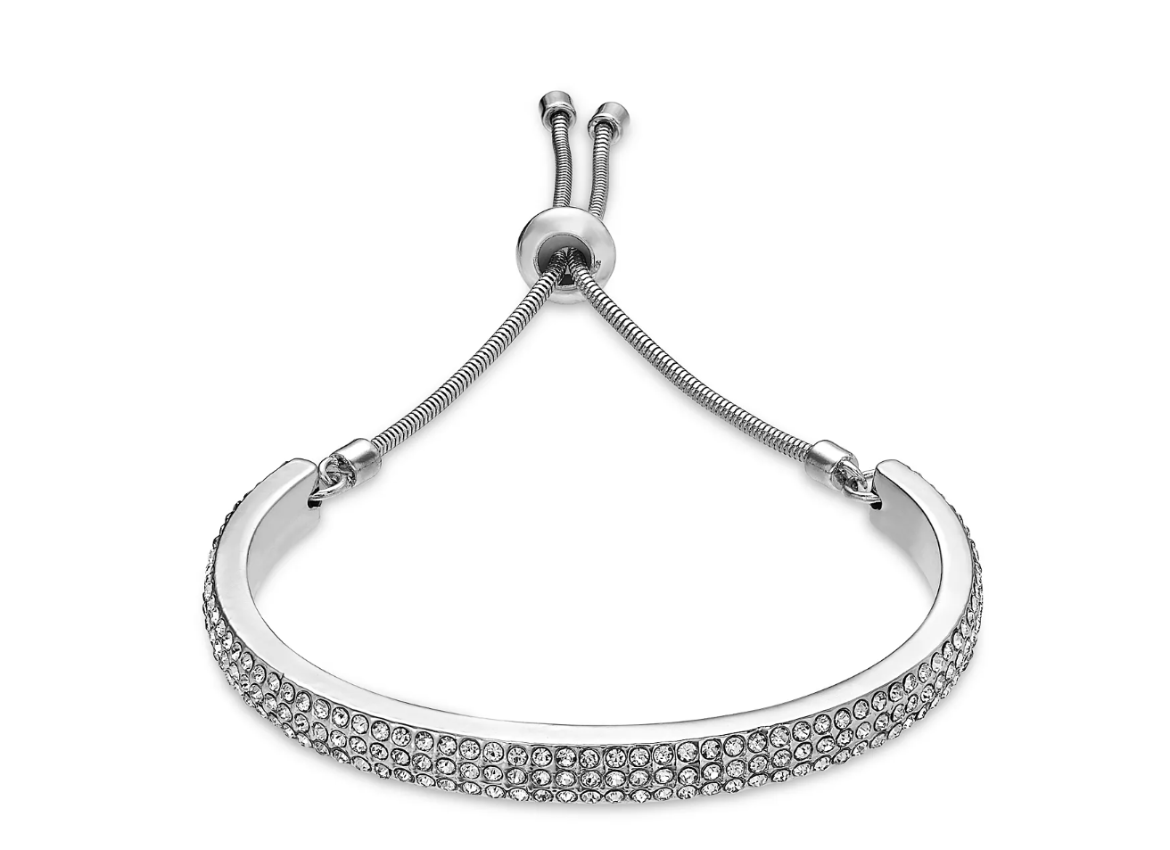 Alfani Pave Curved Bar Slider Bracelet