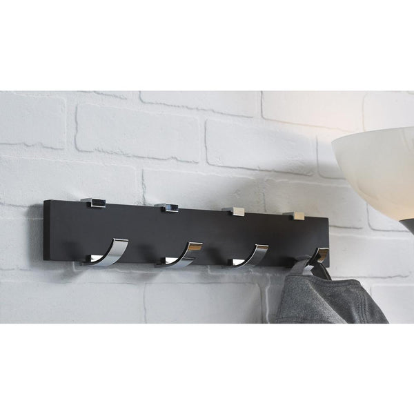 Richelieu RH118214490140 17-3/4 Inch Wide 4 Hook Wooden Coat Rack