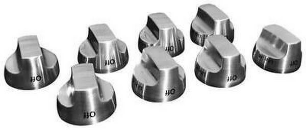 Whirlpool W10231704 - Stainless Steel Knob Kit - 8 pack