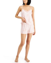 Inc Up All Night Heavenly Soft Lace-Trim Cami and Shorts Pajama Set, Size Medium