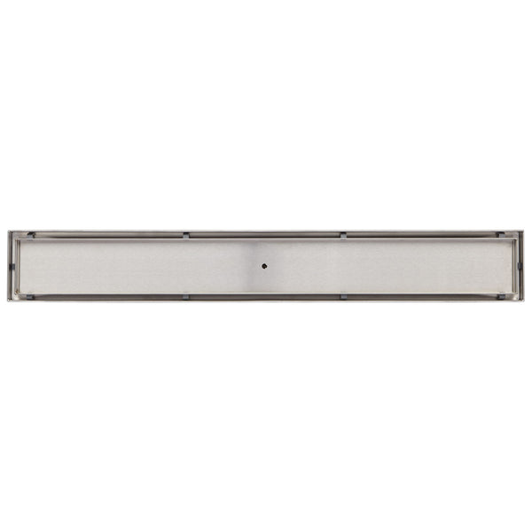 Signature Hardware Cohen 60-in Linear Shower Drain, Brushed Stainless Steel