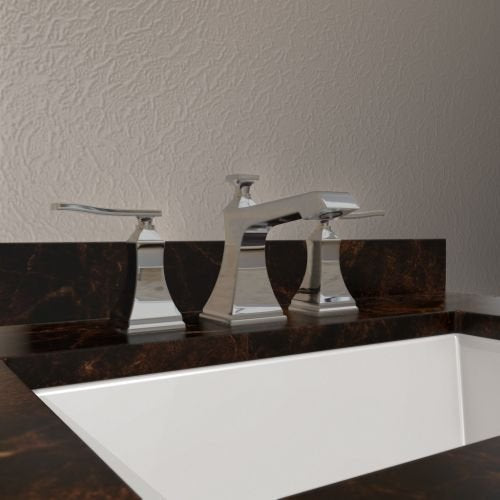 Miseno ML801 Baffi Widespread Bathroom Faucet - Includes Pop-Up Drain Assembly