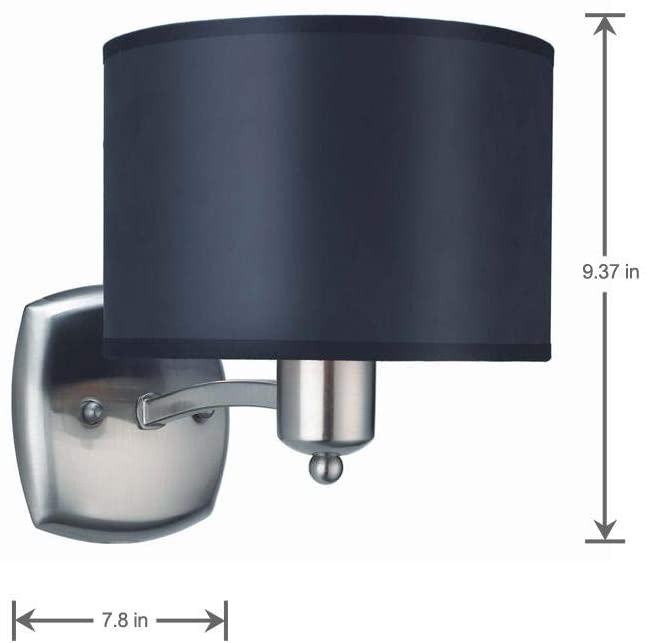 Hampton Bay Murray Collection 1-Light Brushed Nickel Wall Sconce