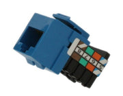 Leviton 41108-RL8 Voice Grade QuickPort Connector, Blue