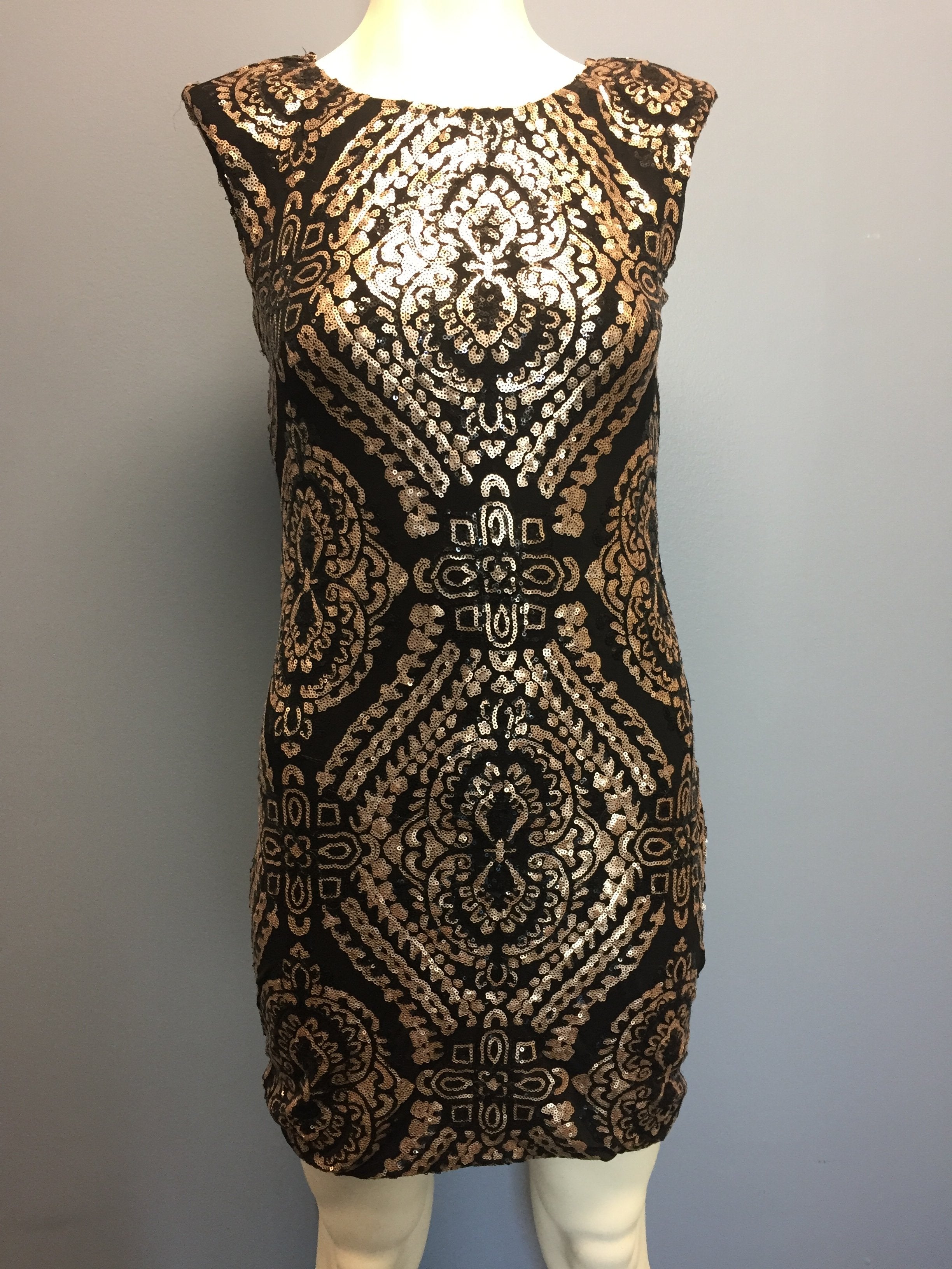 White House Black Market Women's Sequin Dress, Size 4