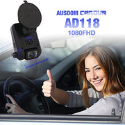 Ausdom AD118 Dashboard Camera Recorder with FHD 1080p Resolution, WDR, 6-Glass L