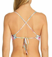 Becca Women Swimwear Floral Plunge Neck Strappy Back