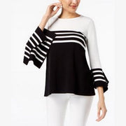 Alfani Petite Colorblocked Striped Sweater, Size PS