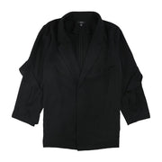 Alfani Women's Flounce Sleeve Jacket, Black, Size XL