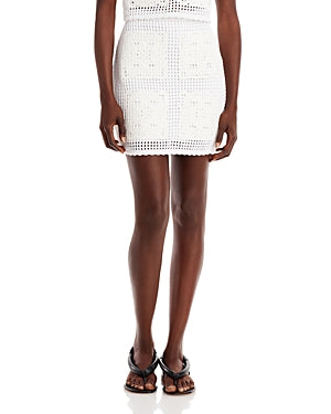 Aqua Crochet Mini Skirt, Size XS