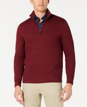 Tasso Elba Mens Piped Quarter-Zip Mock-Neck Sweater, Size Large