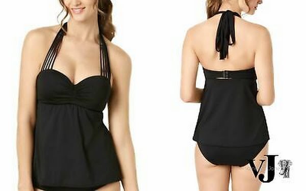 Coco Reef Womens Tankini Top Swimsuit With Convertible Neckline