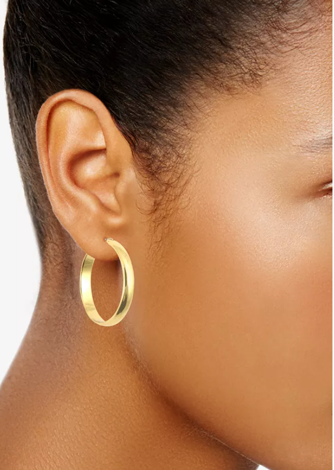 Anne Klein 1 1/4″ Click-It Hoop Earrings