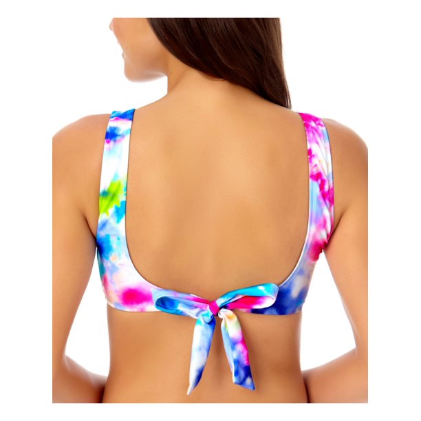 California Waves Womens Tie Dye Stretch Removable Cups Bikini, Size XS