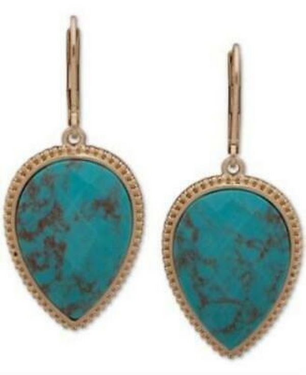 Lonna & Lilly Gold-Tone Stone Drop Earrings