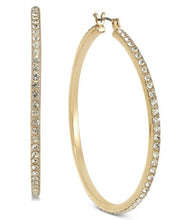 Inc International Concepts Large Pave Medium Hoop Earrings, 2 Inches