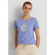 Lauren Ralph Lauren Womens Graphic Cotton-Blend T-Shirt