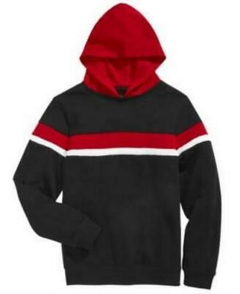 Univibe Big Boys Nolan Colorblocked Stripe Hoodie ,Size Large