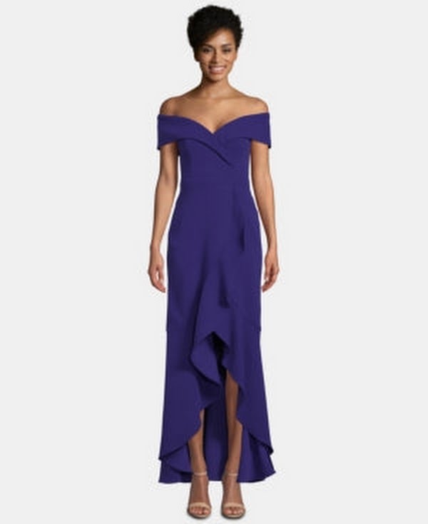 Xscape Womens Knit Ot Evening Dress, Choose Sz/Color