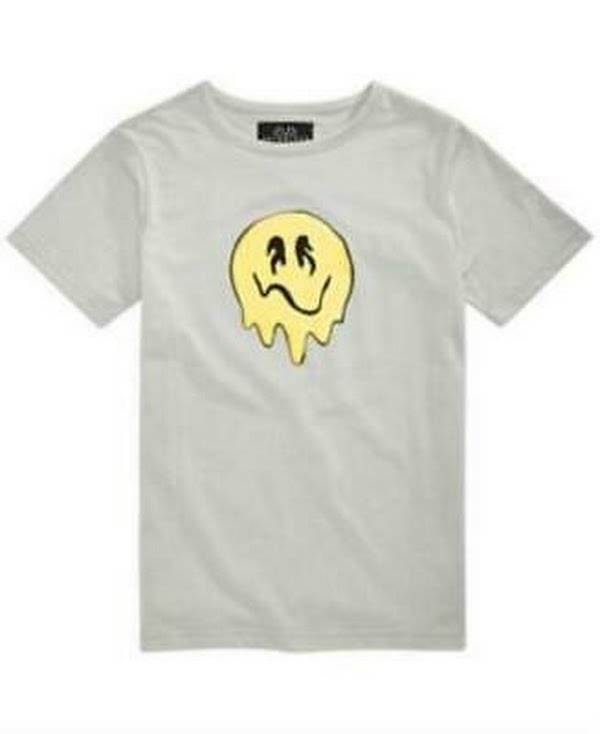 Jaywalker Big Boys Melty Face Graphic T-Shirt, Size Large