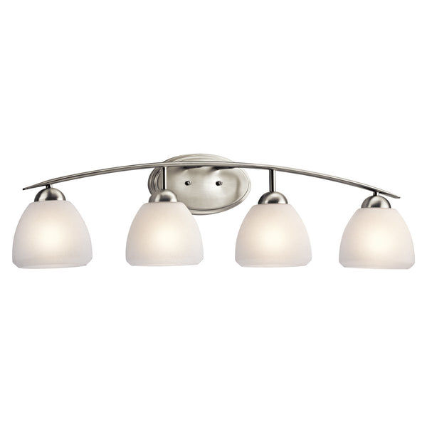 Kichler 45120NI Calleigh Bath 4-Light, Brushed Nickel