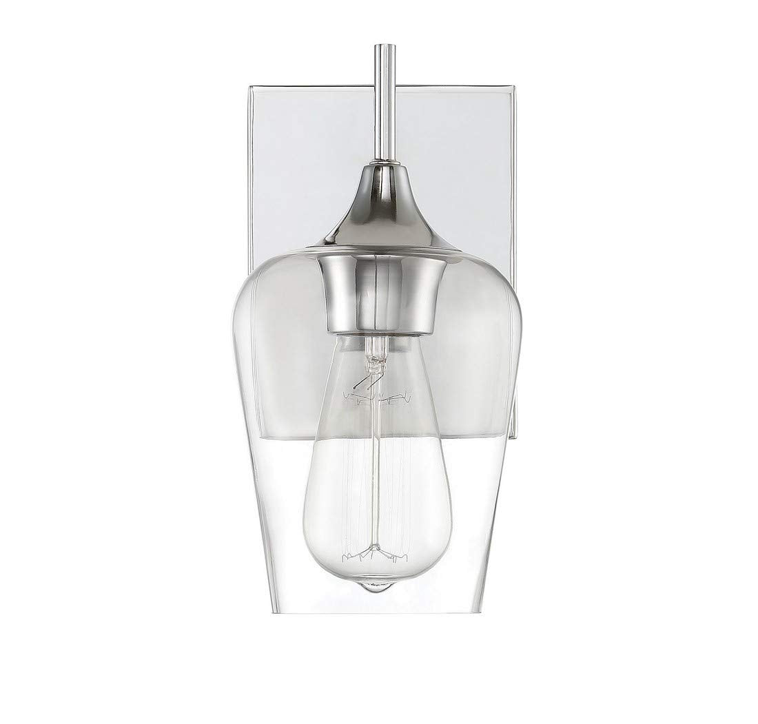 Forte  2679-01-55 9 One Light Cord-Hung Glass Mini Pendant, Brushed Nickel