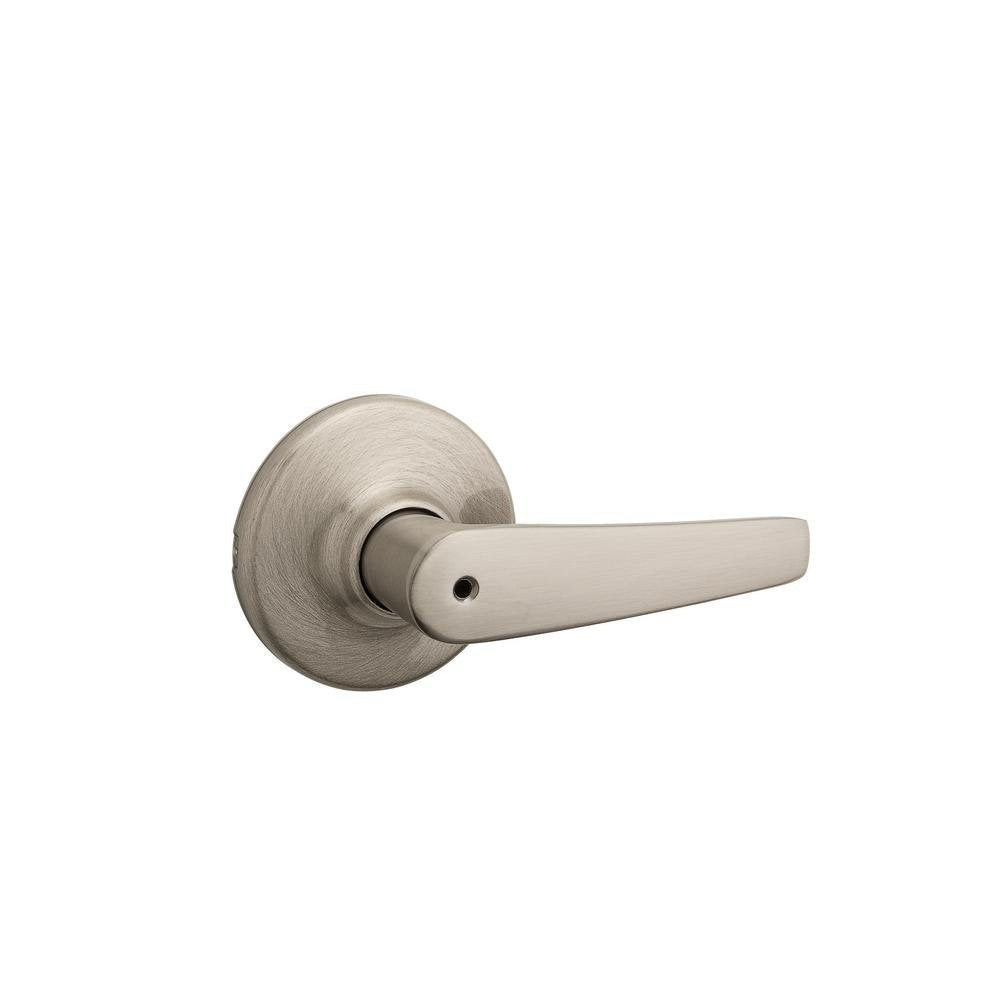 Kwikset 300DL 15 6AL RC Delta Satin Nickel Privacy Bed/Bath Door Lever