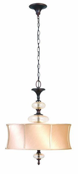 World Imports 8533-56 Chambord Collection 3-Light Iron Pendant, Weathered Copper