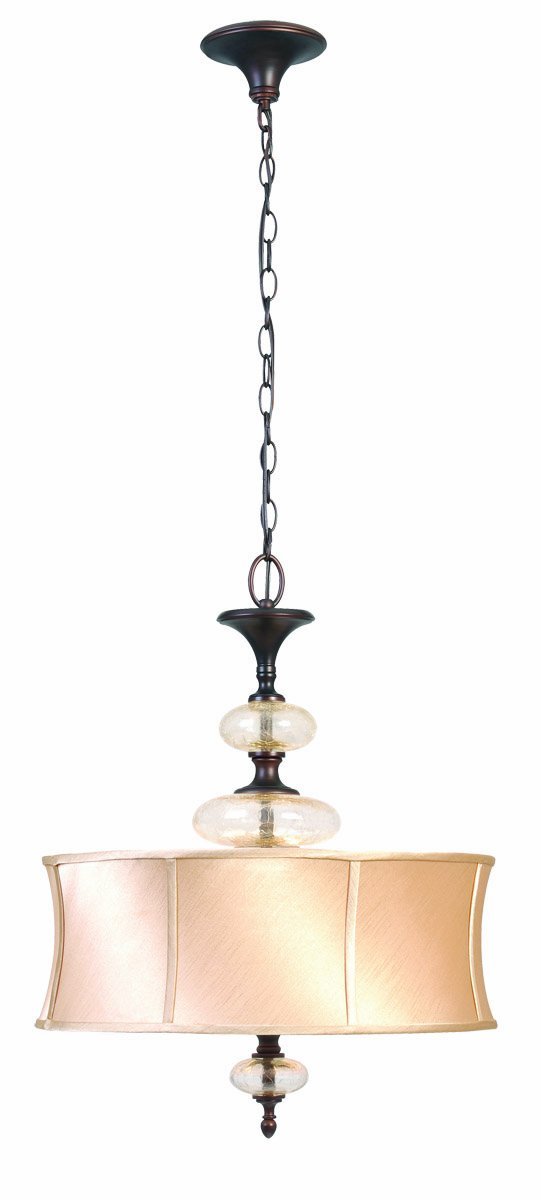 World Imports 8533-56 Chambord Collection 3-Light Iron Pendant, Weathered Copper