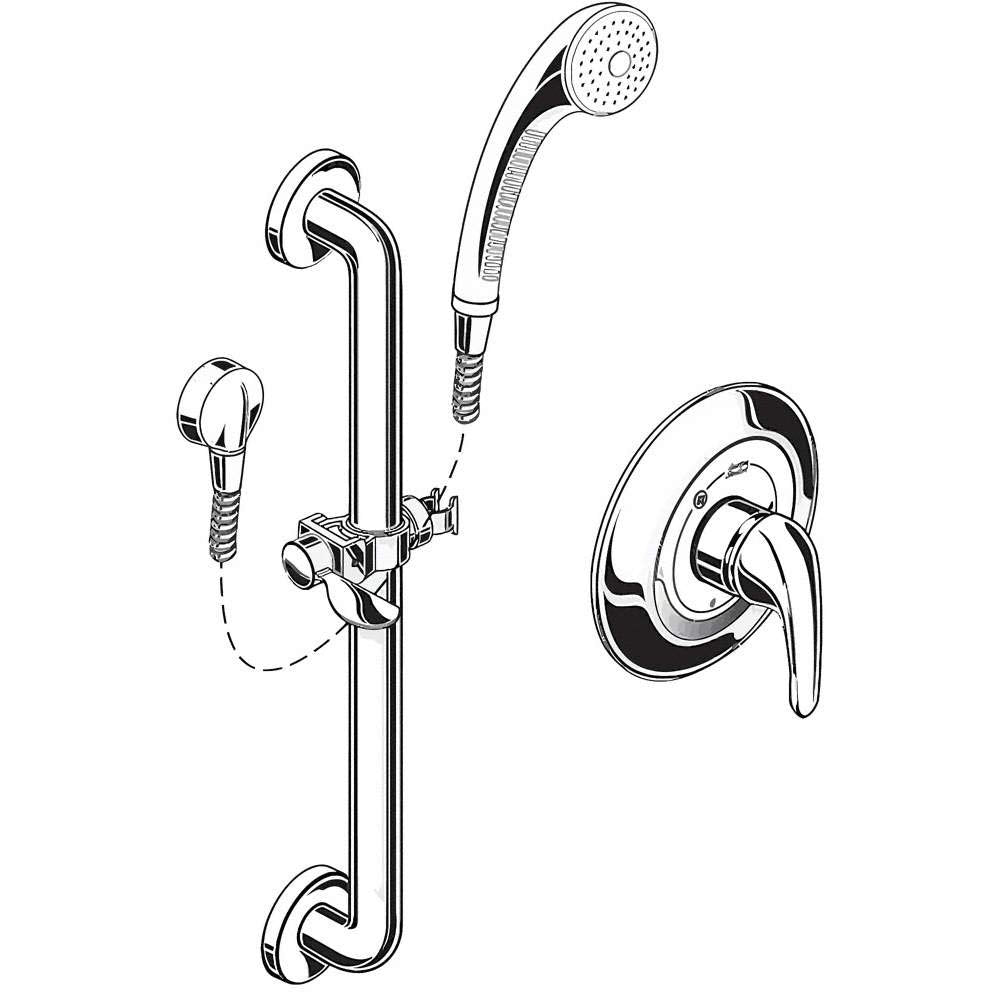 American Standard 1662.SG221 Trim  Multi Function Hand Shower, Polished Chrome