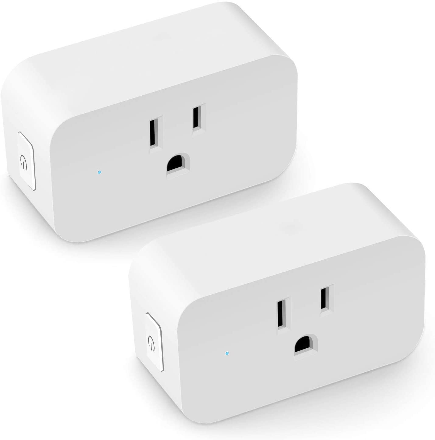 LINGANZH Smart Plug 2 Pack, Mini WiFi Smart Socket Compatible with Alexa Echo Go