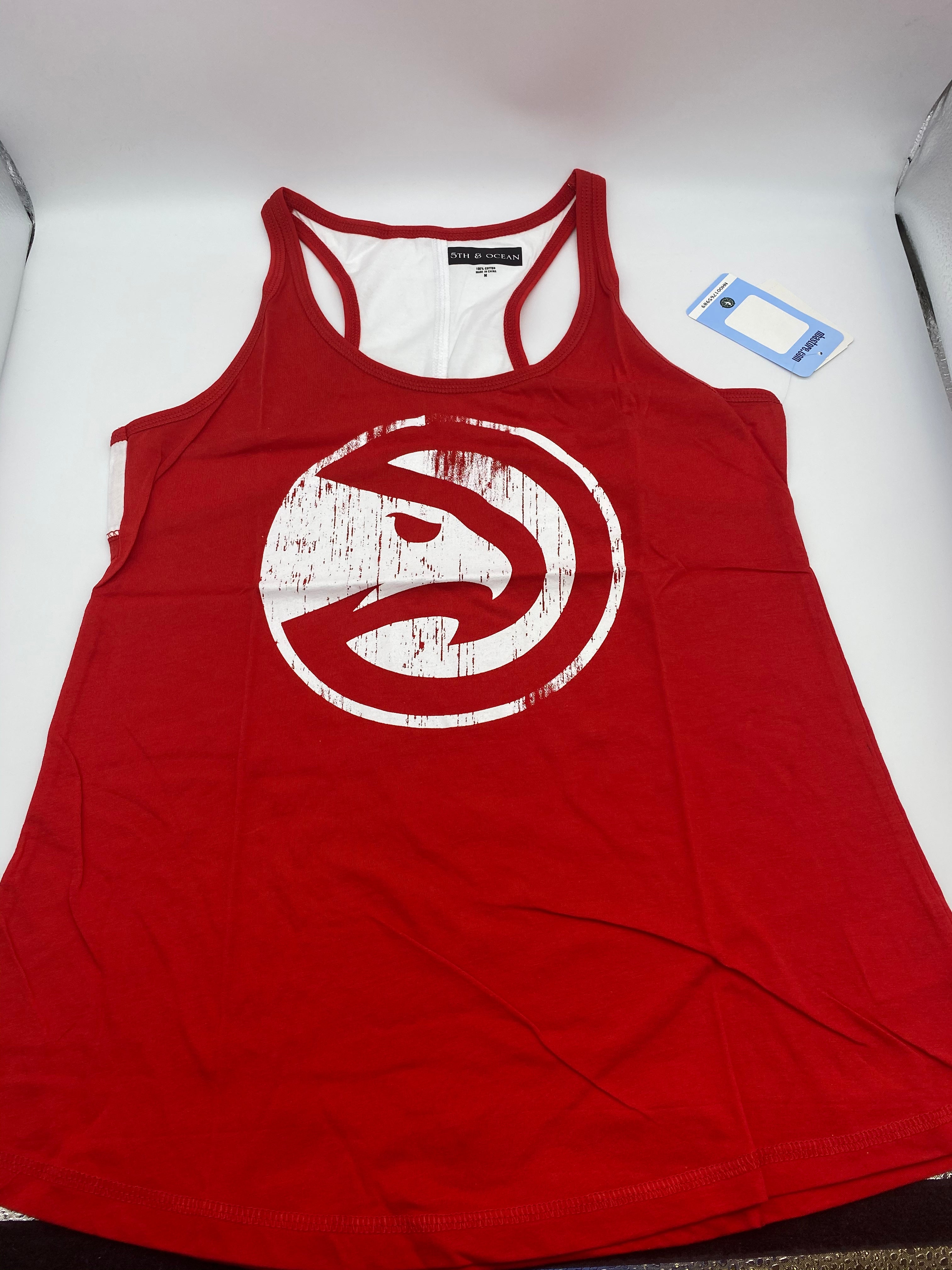 NBA Atlanta Hawks Womens Baby Jersey Racer Back Tank,Size Medium