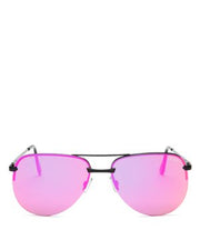 Quay The Playa Womens Sunglasses- Black/pink
