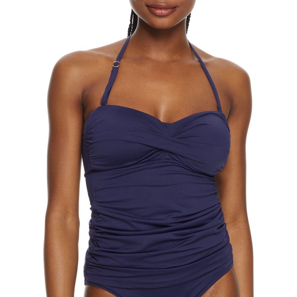 Anne Cole Twist-Front Ruched Tankini Top Women’s Swimsuit