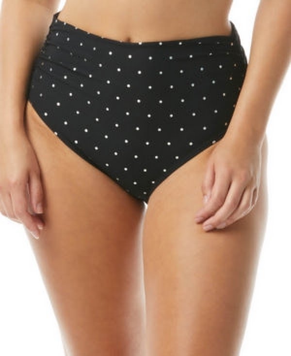 Coco Reef Polka Dot Reversible Bikini Bottoms, Size Medium