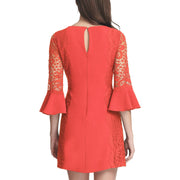 Kensie Women's Lace-Trim Bell-Sleeve Dress, Size 6