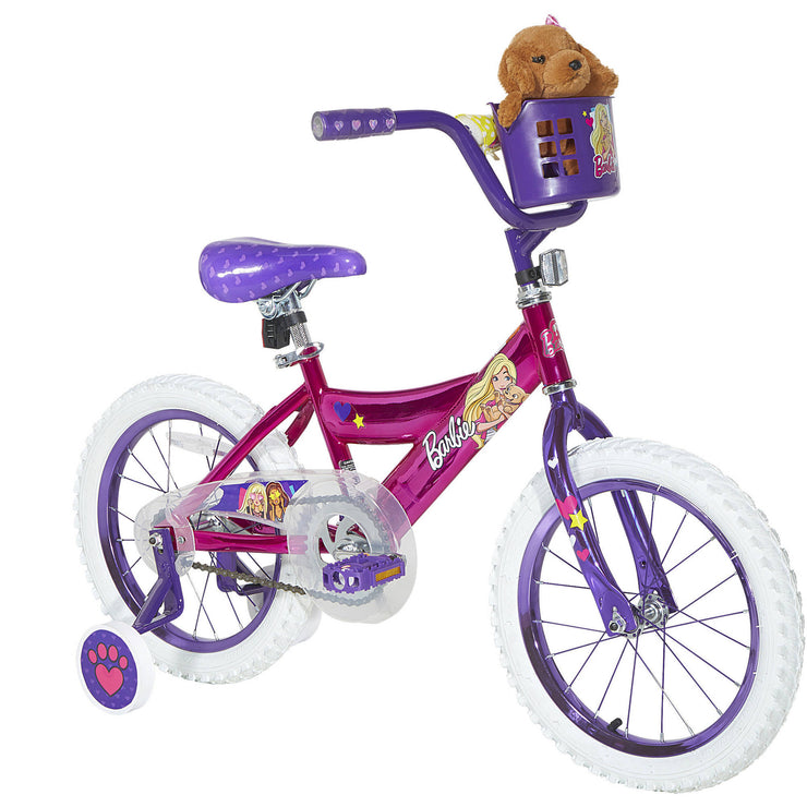 Dynacraft Barbie 16-inch Girls Bike for Kids Ages 6-10 Years