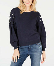 International Concepts Embellished Balloon-Sleeve Sweater